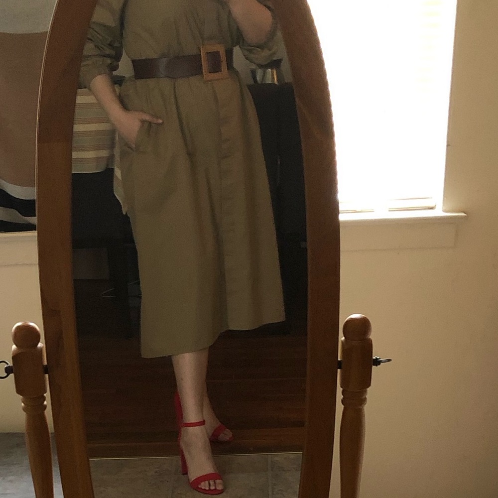 Khaki utility/safari dress
